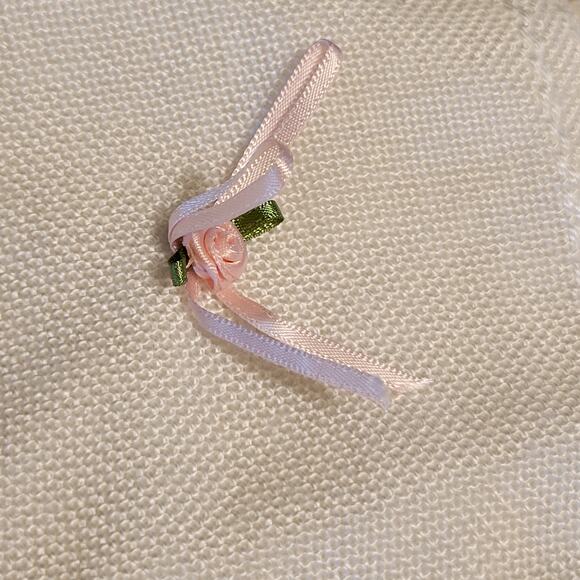 Vintage Handmade Baby Blanket w/ Embroidered Kids & Fringe Edges 36"x36" - Picture 9 of 16